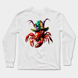 Crawfish Mardi Gras down on the bayou Long Sleeve T-Shirt